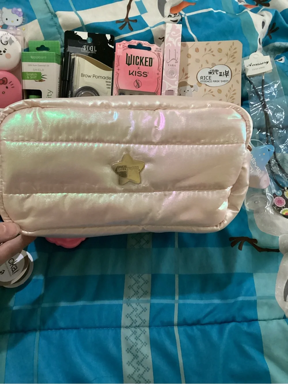 21 piece Beauty/self care bundle- crème shop Hollywood makeup pouch included